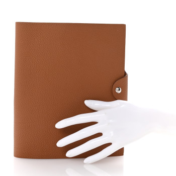 HERMES Togo Ulysse MM Notebook Cover Gold