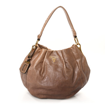 PRADA Glace Mordore Hobo Blond Mordore