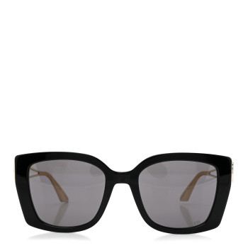 CHRISTIAN DIOR Metal Acetate Square 30 Montaigne S13I Sunglasses Black