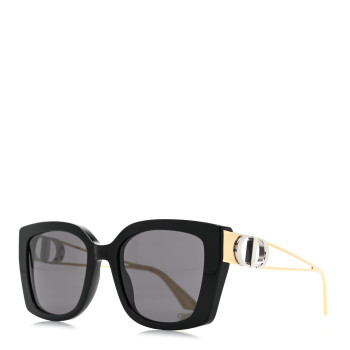 CHRISTIAN DIOR Metal Acetate Square 30 Montaigne S13I Sunglasses Black