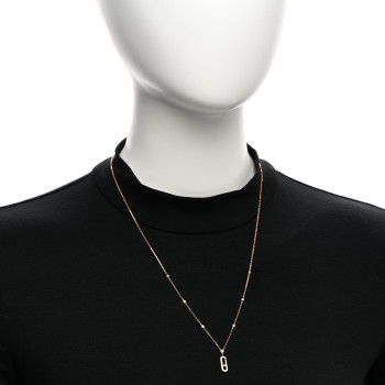 MESSIKA 18K Rose Gold Diamond Move Uno Long Necklace