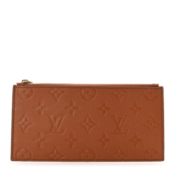 LOUIS VUITTON Empreinte Felicie Chain Wallet Zippered Insert Cognac