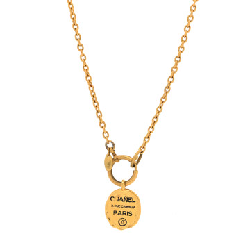 CHANEL 31 Rue Cambon Paris CC Necklace Gold