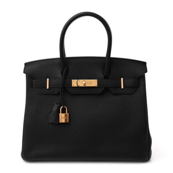 HERMES Togo Birkin 30 Black