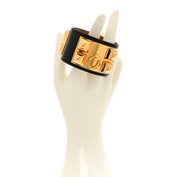 HERMES Box Collier de Chien CDC Bracelet S Black