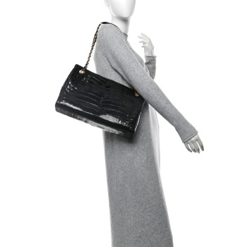 CHANEL Alligator Tote Black