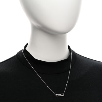 MESSIKA 18K White Gold Diamond Baby Move Necklace