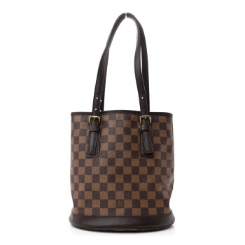 LOUIS VUITTON Damier Ebene Marais Bucket 23