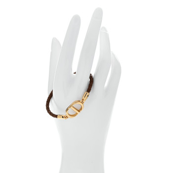 CHRISTIAN DIOR Calfskin 30 Montaigne Bracelet M Brown