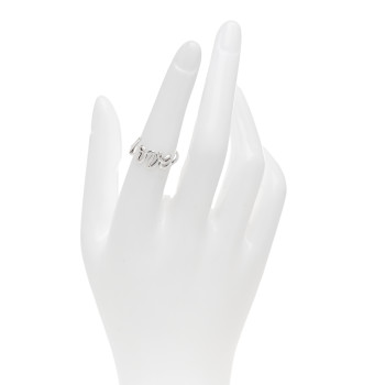 TIFFANY Sterling Silver Paloma Picasso Graffiti Love Ring 52 6