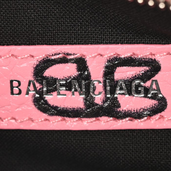 BALENCIAGA Agneau Arena Graffiti Le Cagole Shoulder Bag XS