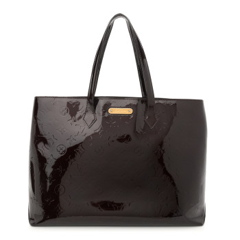 LOUIS VUITTON Vernis Wilshire MM Amarante