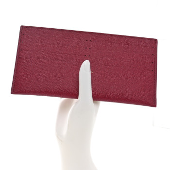LOUIS VUITTON Calfskin Felicie Card Holder Insert Fuchsia