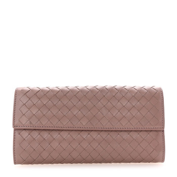 BOTTEGA VENETA Nappa Intrecciato Continental Wallet Violet