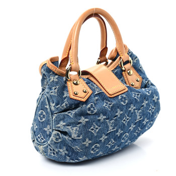 LOUIS VUITTON Monogram Denim Pleaty Blue