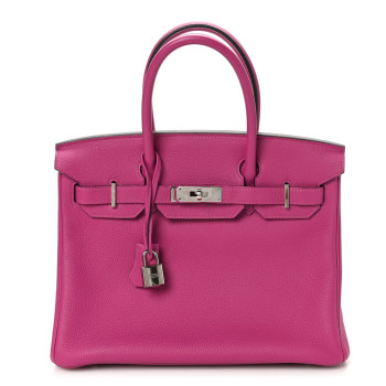 HERMES Togo Birkin 30 Rose Pourpre