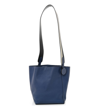 HERMES Evercolor Swift Sac Licol 17 Bleu Brighton White Black