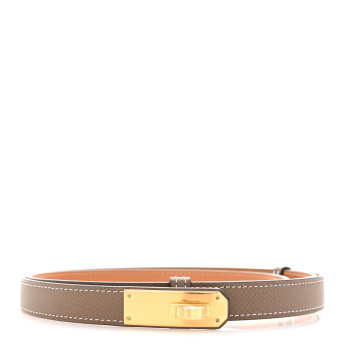HERMES Epsom Kelly Belt Etoupe