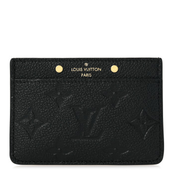 LOUIS VUITTON Empreinte Card Holder Black
