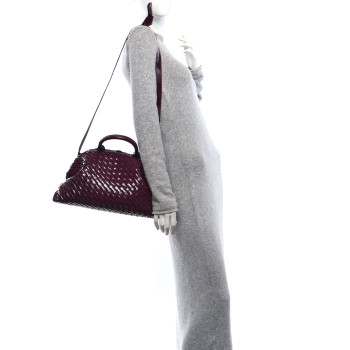 BOTTEGA VENETA Nappa Intrecciato Small Padded The Handle Tote Mystic