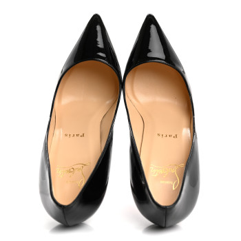 CHRISTIAN LOUBOUTIN Patent Pigalle Plato 100 Pumps 36.5 Black