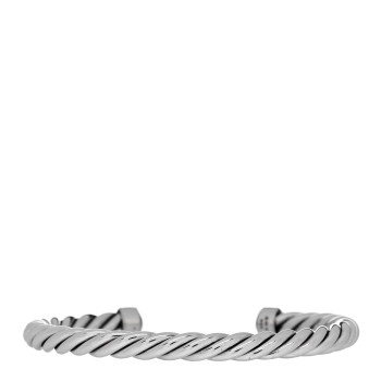 DAVID YURMAN Sterling Silver Turquoise 6mm Cable Classic Cuff Bracelet
