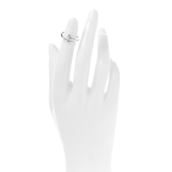 CARTIER 18K White Gold Diamond Small Juste Un Clou Ring 46 3.75