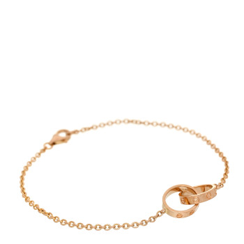 CARTIER 18K Pink Gold Interlocking LOVE Bracelet