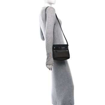 HERMES Military Toile Vache Hunter Herbag Zip Retourne 20 Vert De Gris Black