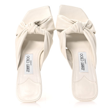 JIMMY CHOO Nappa Avenue 50 Mules 37 Latte