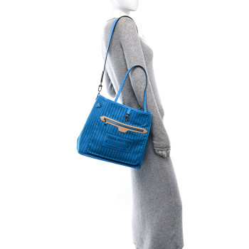 LOUIS VUITTON Monogram Inside Out Neverfull Bandouliere MM Gaston Blue