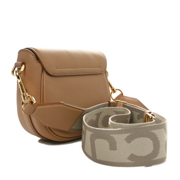 MARC JACOBS Calfskin Small The J Marc Saddle Tan