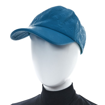LOUIS VUITTON Taurillon Monogram 1.1 Cap 60 Blue