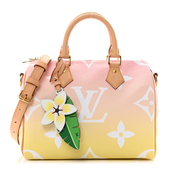 LOUIS VUITTON Monogram Giant By The Pool Speedy Bandouliere 25 Light Pink
