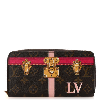LOUIS VUITTON Monogram Summer Trunks Zippy Wallet