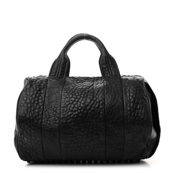 ALEXANDER WANG Pebbled Lambskin Rockie Black Matte Black Hardware