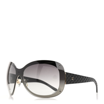 CHANEL Quilted CC Sunglasses 4159 Black