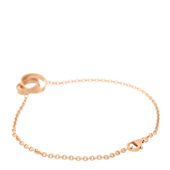 CARTIER 18K Pink Gold Interlocking LOVE Bracelet