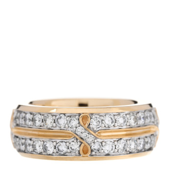 DAVID YURMAN 18K Yellow Gold Diamond 8mm Armory Band Ring 57 8