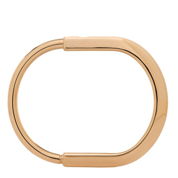 TIFFANY 18K Rose Gold Tiffany Lock Bangle Bracelet