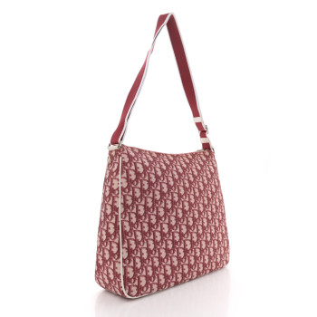 CHRISTIAN DIOR Monogram Girly Messenger Bag Red