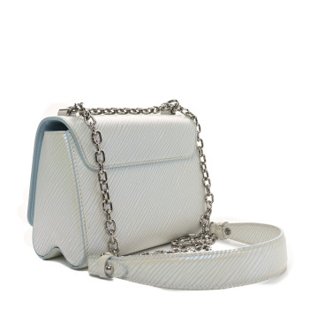 LOUIS VUITTON Epi Milky Way Twist Braided Chain Shoulder Bag Icy Blue