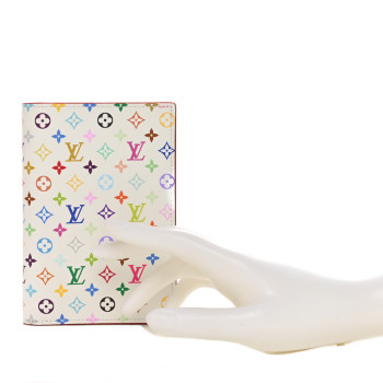 LOUIS VUITTON LV X TM Monogram Multicolor Passport Cover White