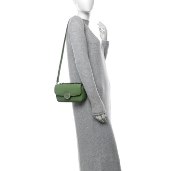 GUCCI Calfskin Petite GG Mini Shoulder Bag Light Green