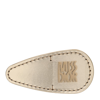 CHRISTIAN DIOR Calfskin Miss Dior Idol Barrette Pale Gold