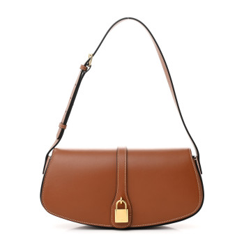 CELINE Smooth Calfskin Tabou Shoulder Bag Tan