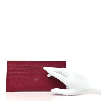 LOUIS VUITTON Calfskin Pochette Felicie Card Holder Insert Fuchsia
