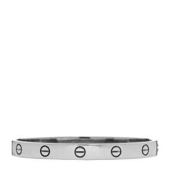 CARTIER 18K White Gold LOVE Bracelet 17