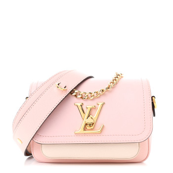 LOUIS VUITTON Grained Calfskin Lockme Tender Rose Water