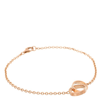 CARTIER 18K Pink Gold Interlocking LOVE Bracelet